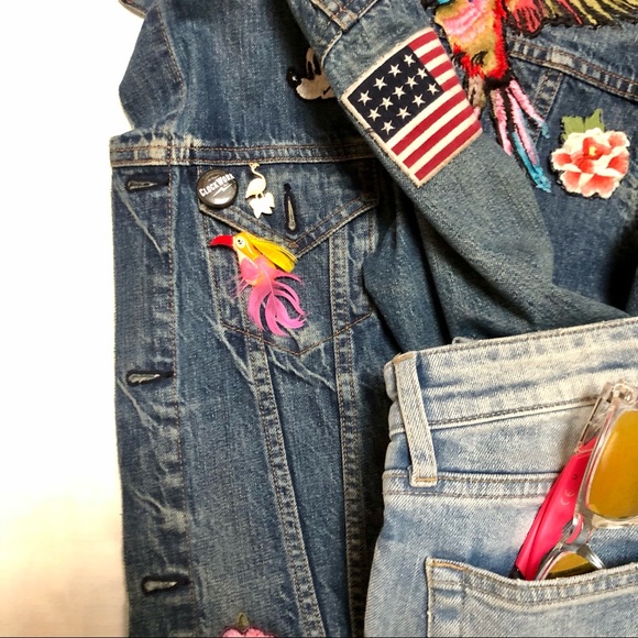 Vintage 1980s bird pin colorful brooch - Picture 7 of 7